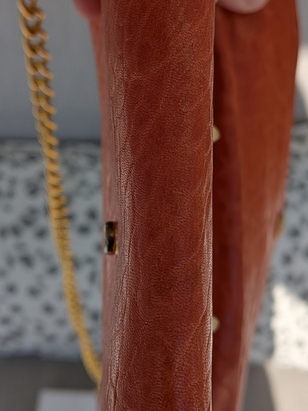 Rebecca Minkoff Mini MAC Crossbody – Rare Orange Ostrich Embossed Leather - Picture 6 of 15